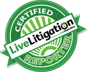 LiveLitigation Certified Reporter Button