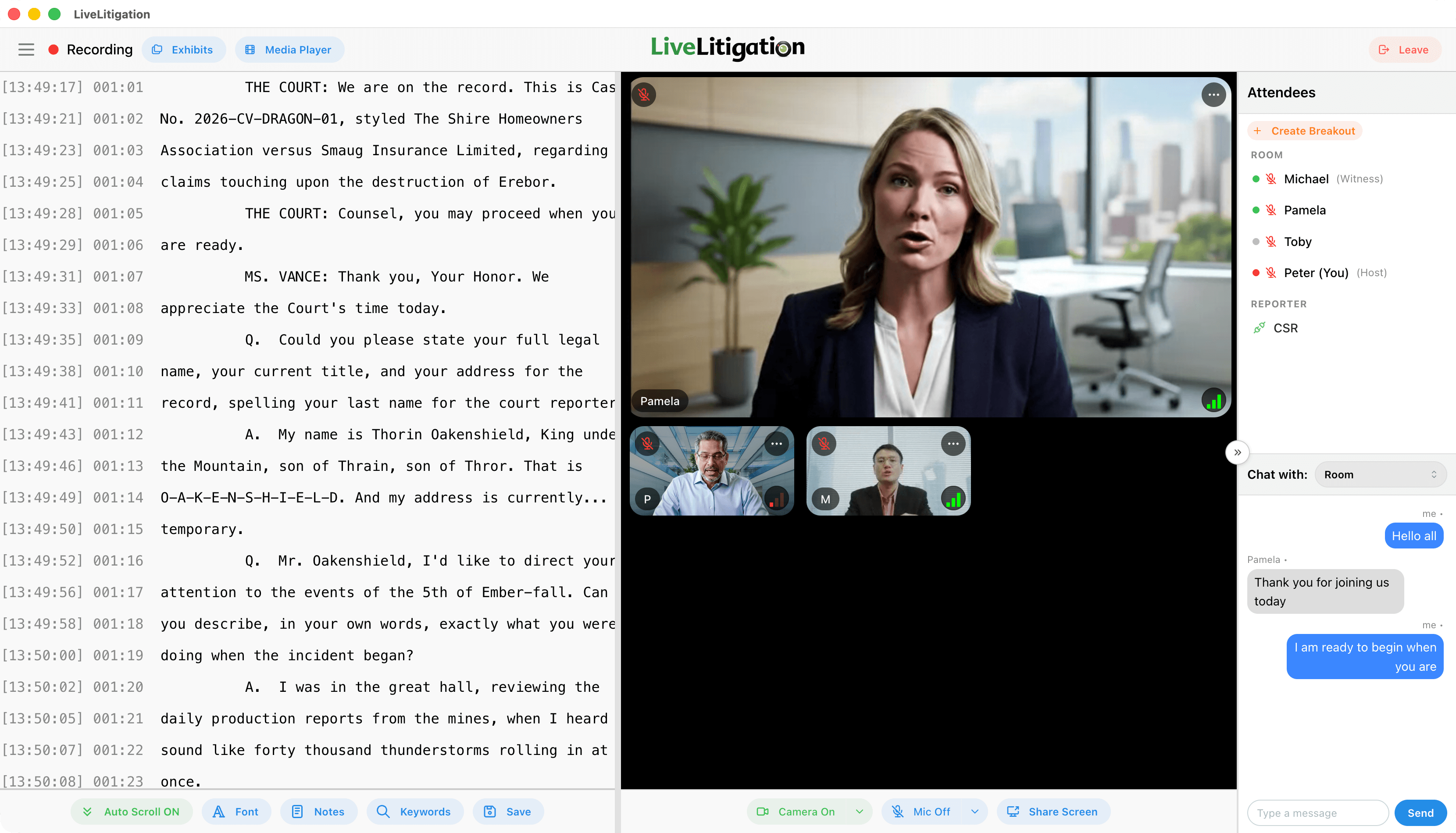 eSuite Realtime Streaming