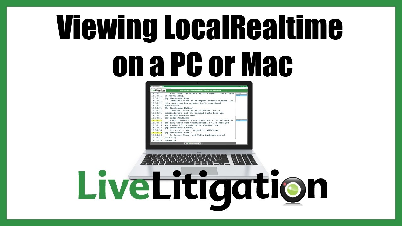 Using LocalRealtime on a PC or Mac